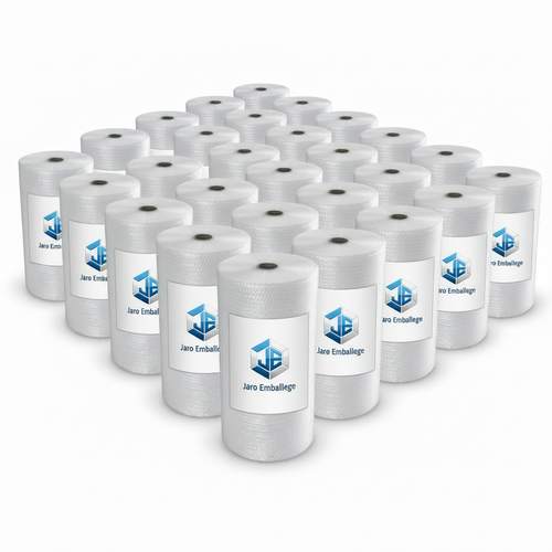 Lot de 25 rouleaux de papier bulle 150 cm x 100 m – Film à bulles professionnel très grande largeur pour emballage de colis XXL – Jaro Emballage