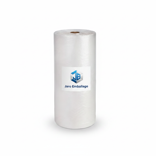 Rouleau de papier bulle 150 cm x 100 m avec étiquette Jaro Emballage – Film à bulles transparent très grande largeur, 35 ou 60 microns